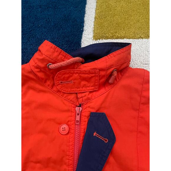 Vintage London Fog Full-Zip Harrington Orange Jacket Medium - Picture 3 of 10